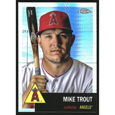 2022 Topps Chrome Platinum Anniversary Prism Refractors #50 Mike Trout