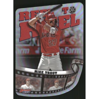 2023 Bowman's Best Reel to Reel Die Cut #RR1 Mike Trout