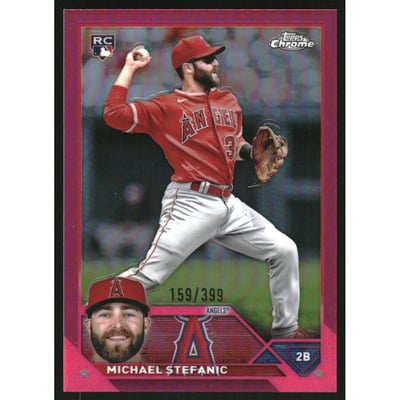 2023 Topps Chrome Magenta Refractors #138 Michael Stefanic