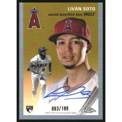 2023 Topps Chrome Platinum Anniversary Autographs Refractors #CPALSO Livn Soto