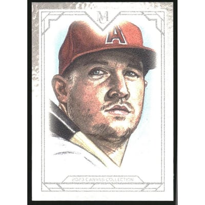 2023 Topps Museum Collection Canvas Collection Reprints #CCR2 Mike Trout