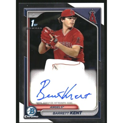 2024 Bowman Chrome Prospect Autographs #CPABK Barrett Kent