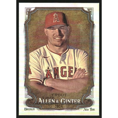 2024 Topps Allen and Ginter Silver Portrait #280 Mike Trout