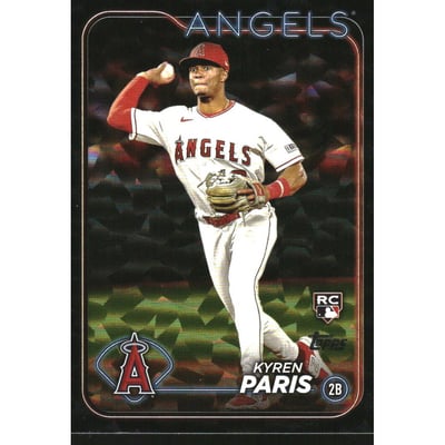 2024 Topps Black Crackle Foil #549 Kyren Paris