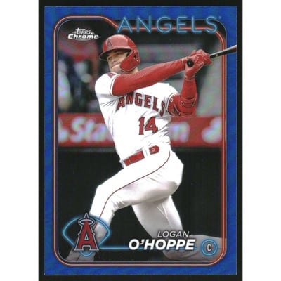 2024 Topps Chrome Blue Refractors #199 Logan O'Hoppe