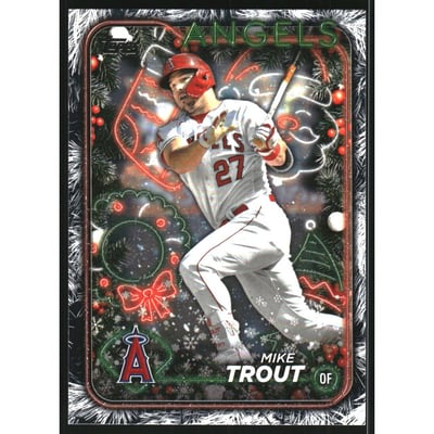 2024 Topps Holiday Metallic Tree #H27 Mike Trout