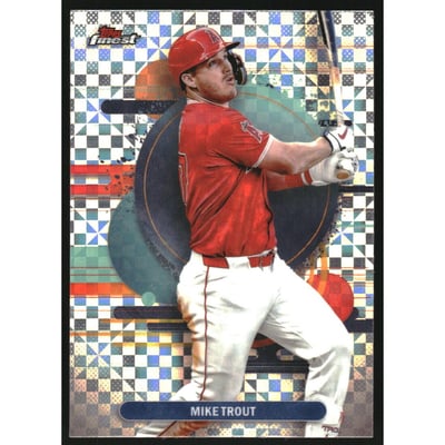 2025 Finest Checkerboard Refractors #131 Mike Trout