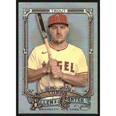 2025 Topps Allen and Ginter Chrome Refractors #100 Mike Trout