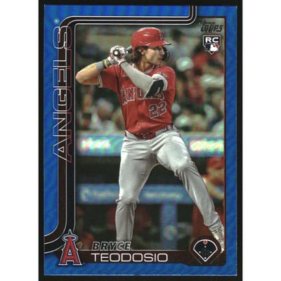 2025 Topps Blue Rainbow Foil #635 Bryce Teodosio