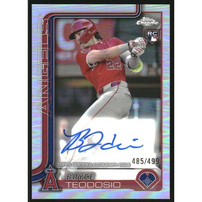 2025 Topps Chrome Rookie Autographs Refractors #RABTE Bryce Teodosio