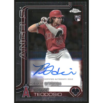 2025 Topps Chrome Update Rookie Debut Autographs #CRDABT Bryce Teodosio