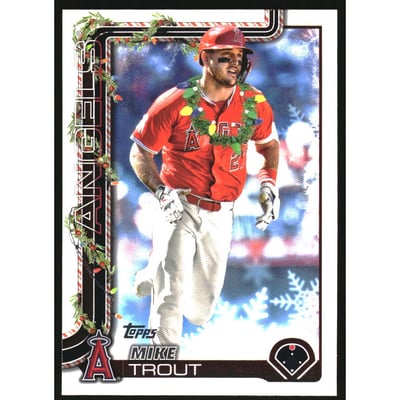 2025 Topps Holiday Short Prints #H50 Mike Trout