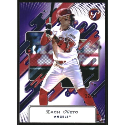 2025 Topps Pristine Purple Refractors #198 Zach Neto