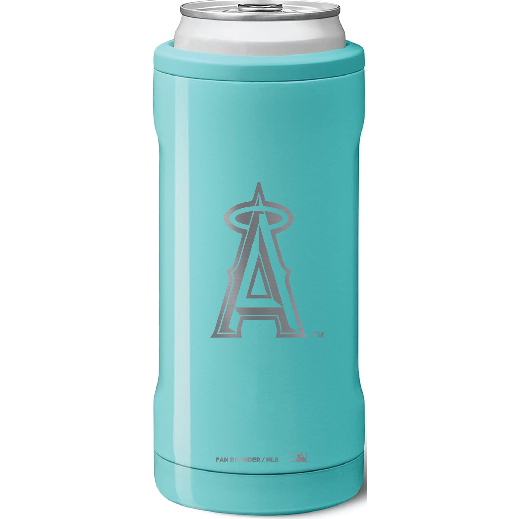 Brumate Hopsulator Slim 12 Oz Can Cooler – Aqua – Stainless Steel Tumbler