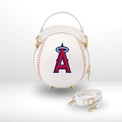 Los Angeles Angels by Jill Martin Baseball Crossbody Fan Bag