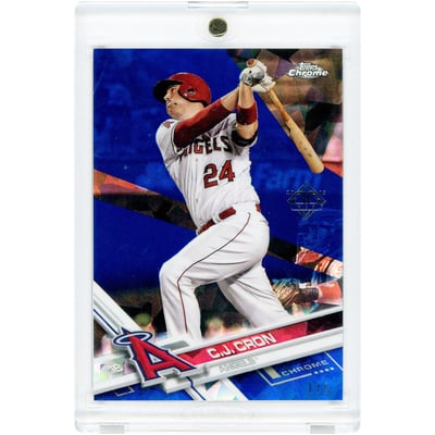 CJ Cron Los Angeles Angels 2018 Topps Transcendent VIP Sapphire Buyback #57 #1/1 Card