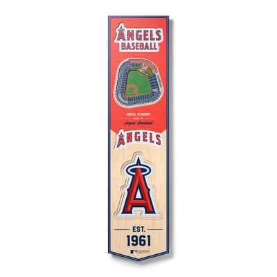 Los Angeles Angels Fanpoint 8'' x 32'' 3D StadiumView Banner