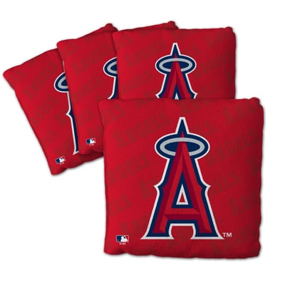 Los Angeles Angels Fanpoint Four-Piece Cornhole Bag Set
