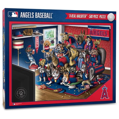 Los Angeles Angels Fanpoint Purebred Fans 18'' x 24'' A Real Nailbiter 500-Piece Puzzle