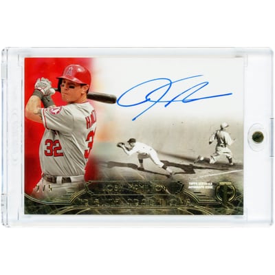 Josh Hamilton Los Angeles Angels Autographed 2014 Topps Tribute Traditions Red #TT-JH #2/5 Card 