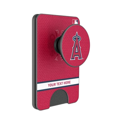 Los Angeles Angels Keyscaper Personalized Solid PopSockets Magnetic Wallet