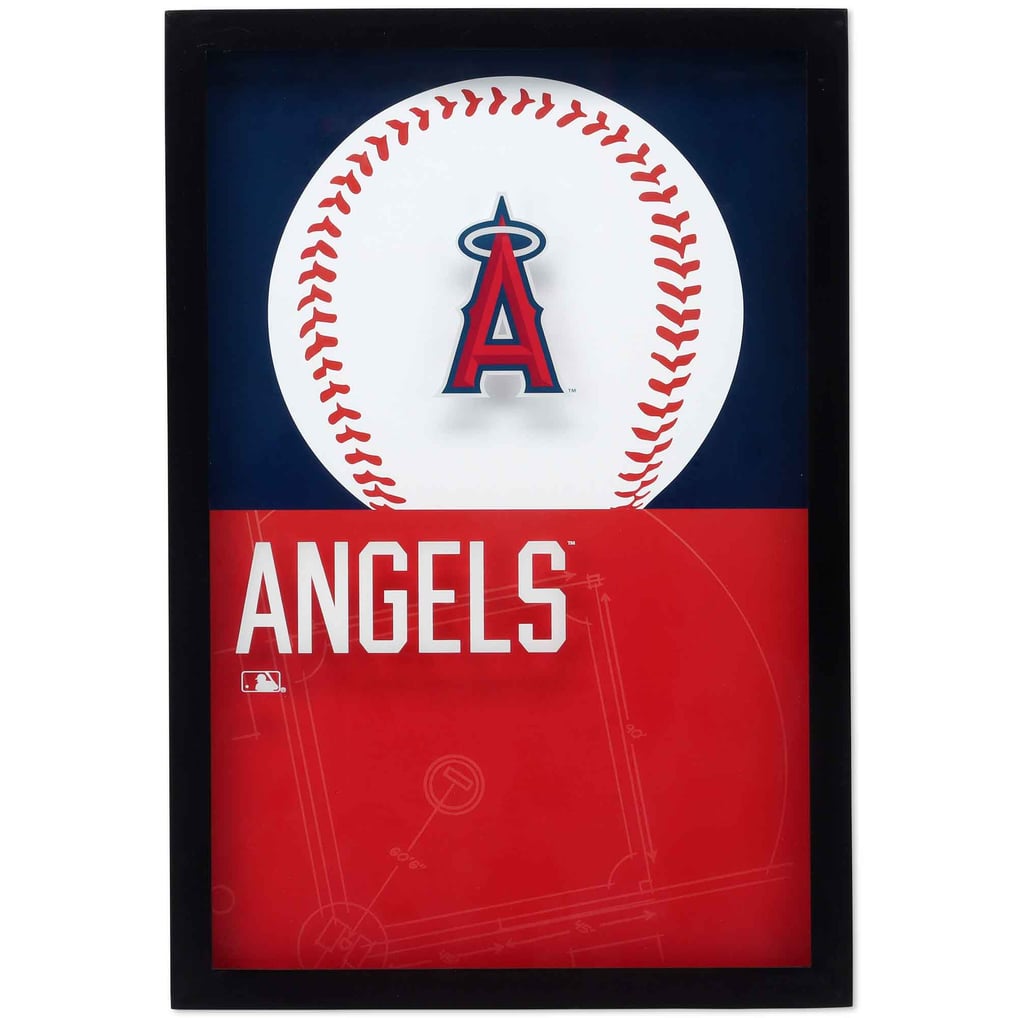 Angeles Hand Sign Los Angeles Angels 12'' x 17'' Glass Framed Sign