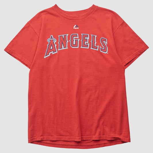 Los Angeles Angels Majestic 2010s T-shirt - Red - M by Fanatics Real Vintage