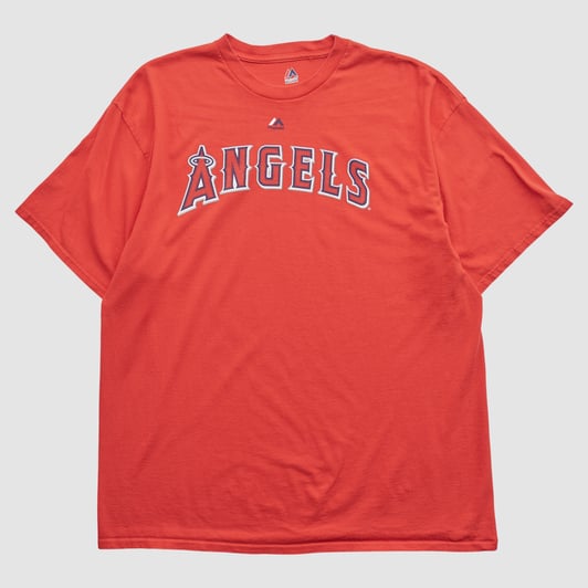 Los Angeles Angels Majestic 2010s T-shirt - Red - XL by Fanatics Real Vintage