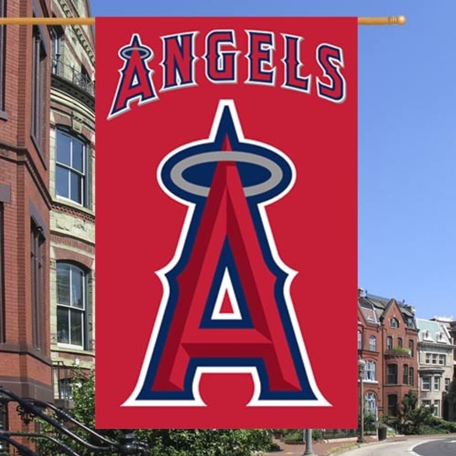 Los Angeles Angels Red Vertical Applique Flag