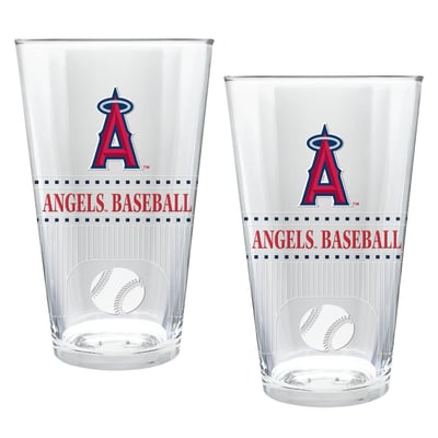 Los Angeles Angels Two-Piece 16oz. Stadium Pint Glass Set