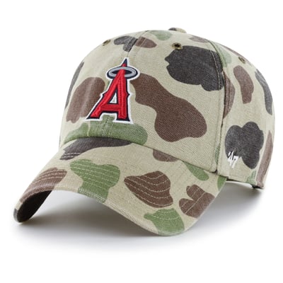 Los Angeles Angels Carhartt x '47 Duck Clean Up Adjustable Hat - Camo
