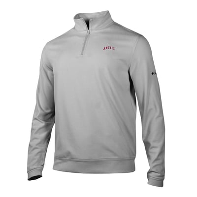 Los Angeles Angels Columbia Grainline Quarter-Zip Pullover - Gray