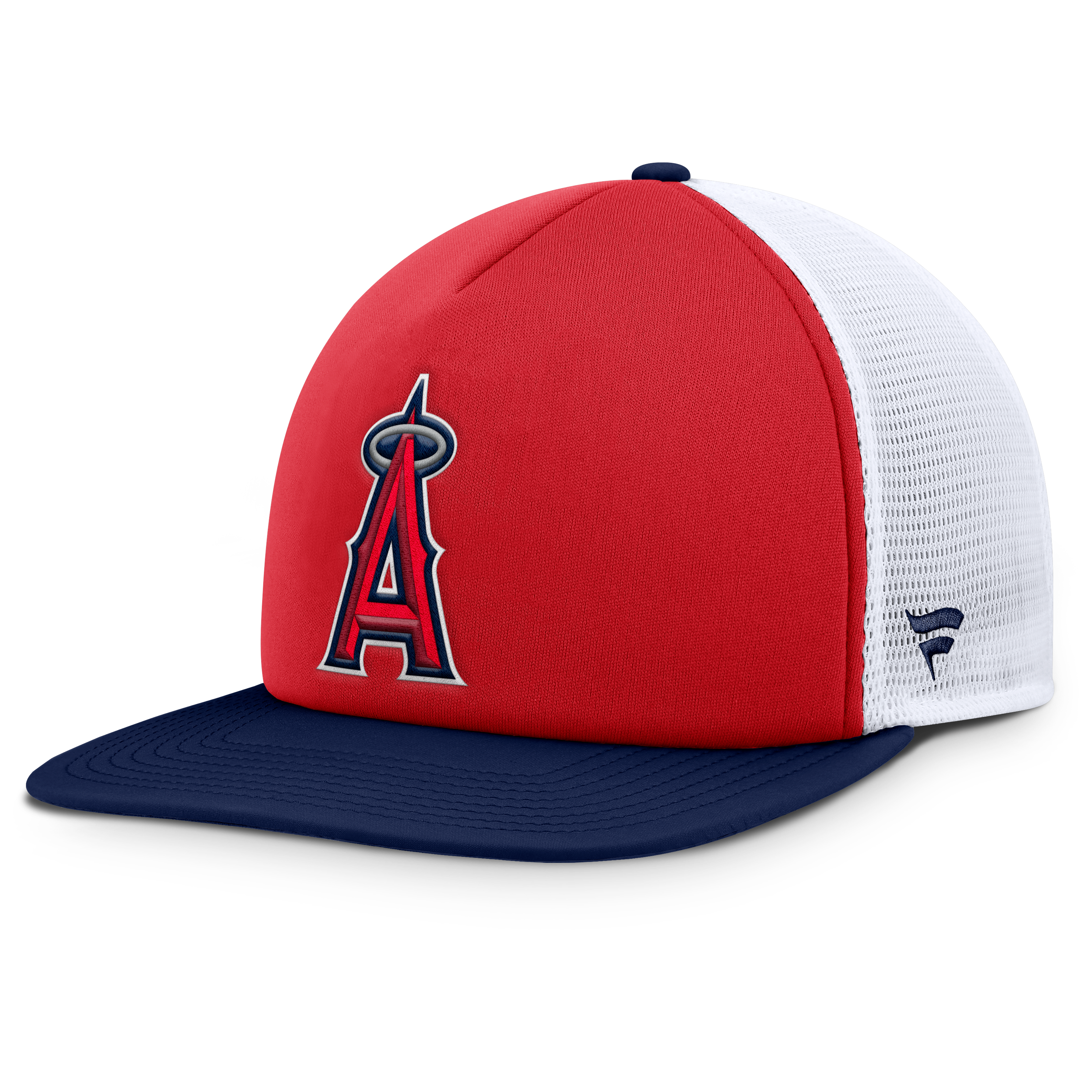 Men's Los Angeles Angels Fanatics Red/White Fundamental Foam Front ...