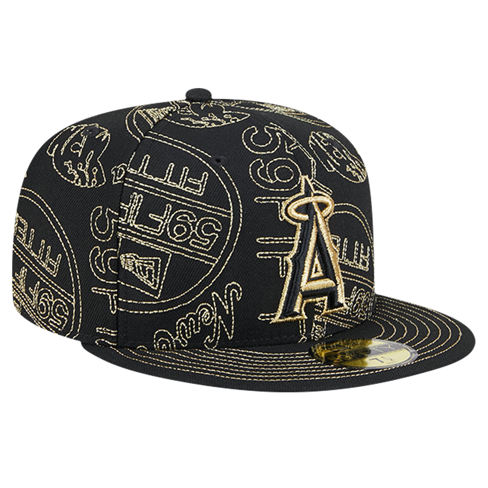 Los Angeles Angels New Era 59FIFTY Day Allover Fitted Hat 