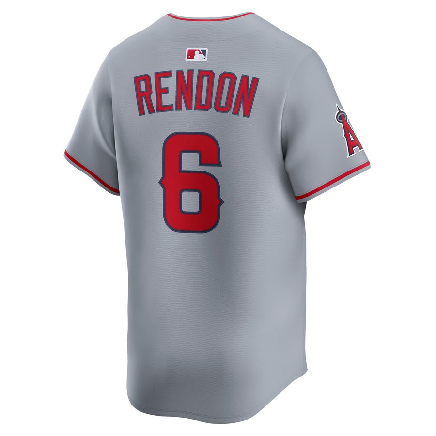 Men's Los Angeles Angels Anthony Rendon Nike Gray Road Limited Player ...