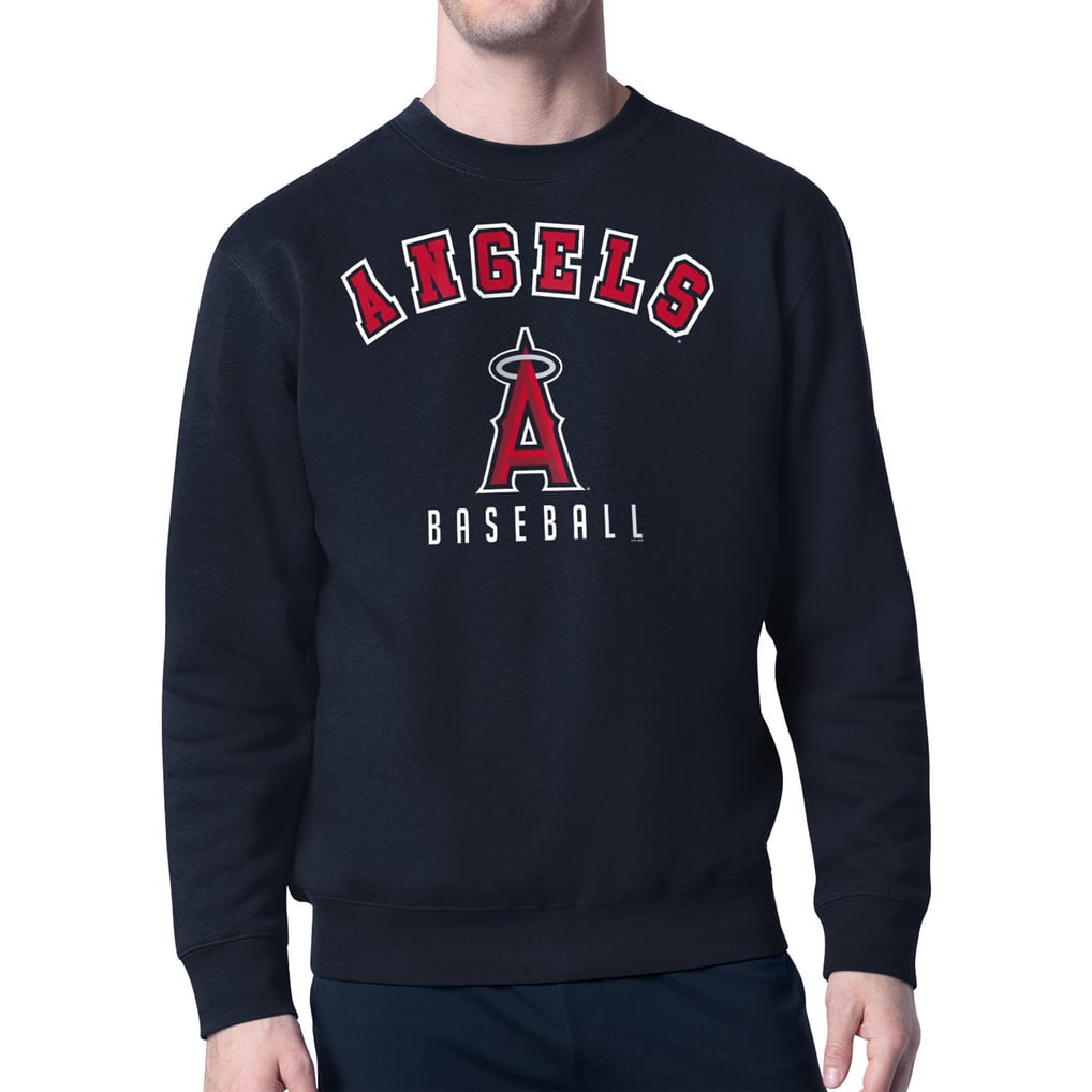 Los Angeles Angels Starter Team Logo Fleece Pullover Sweatshirt - Navy