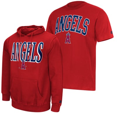 Los Angeles Angels Starter Logo Hoodie & T-Shirt Combo Pack - Red