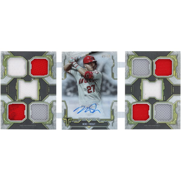 Mike Trout Los Angeles Angels Autographed 2020 Topps Triple 