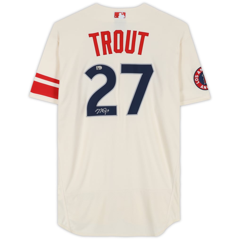 Mike Trout Los Angeles Angels Autographed Fanatics Authentic City 