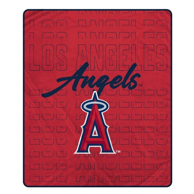 Los Angeles Angels Pegasus Echo Script Fade 50" x 60" Ultra Soft Throw Blanket