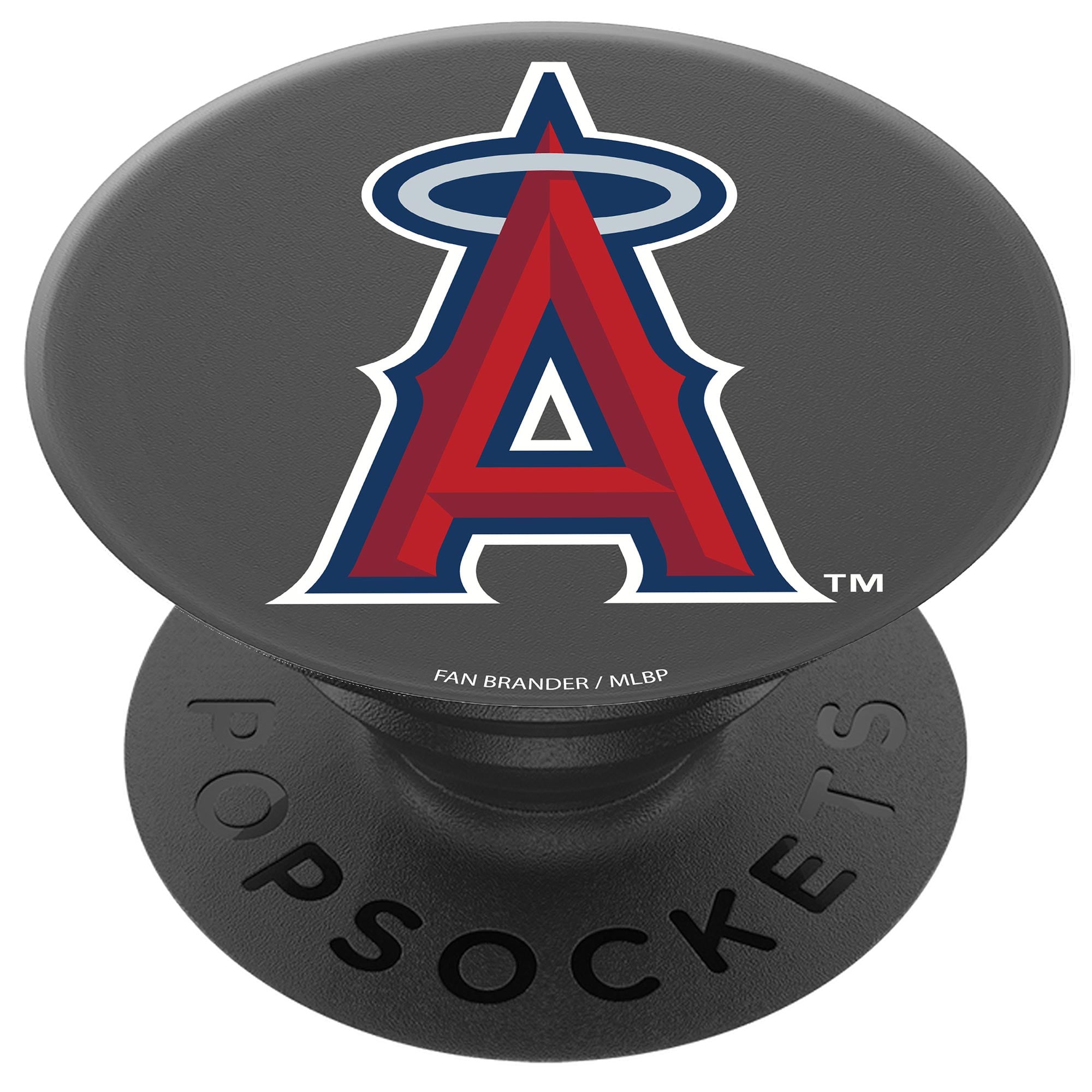 Los Angeles Angels PopSockets Black Primary Logo PopGrip