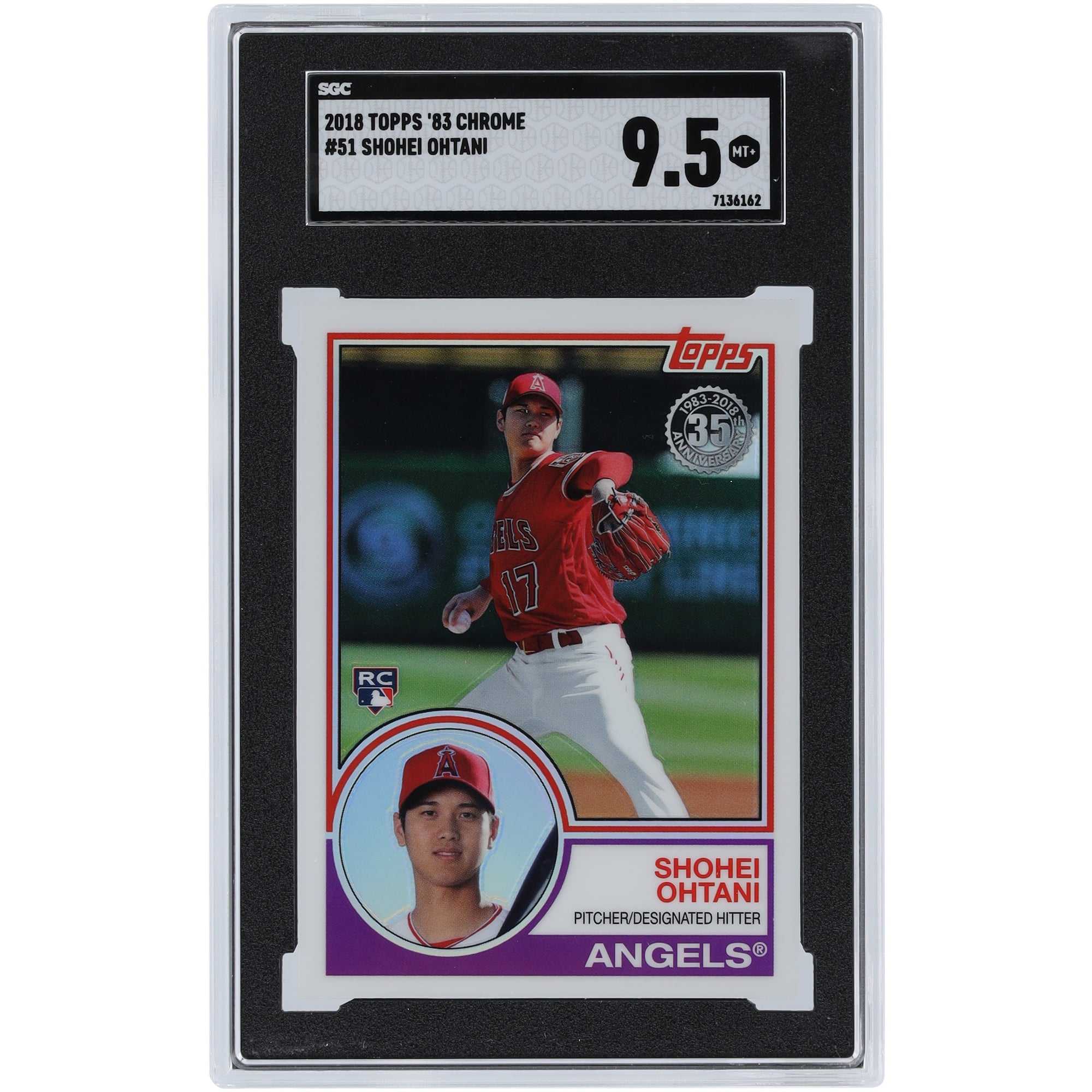 Shohei Ohtani Los Angeles Angels 2018 Topps Chrome 