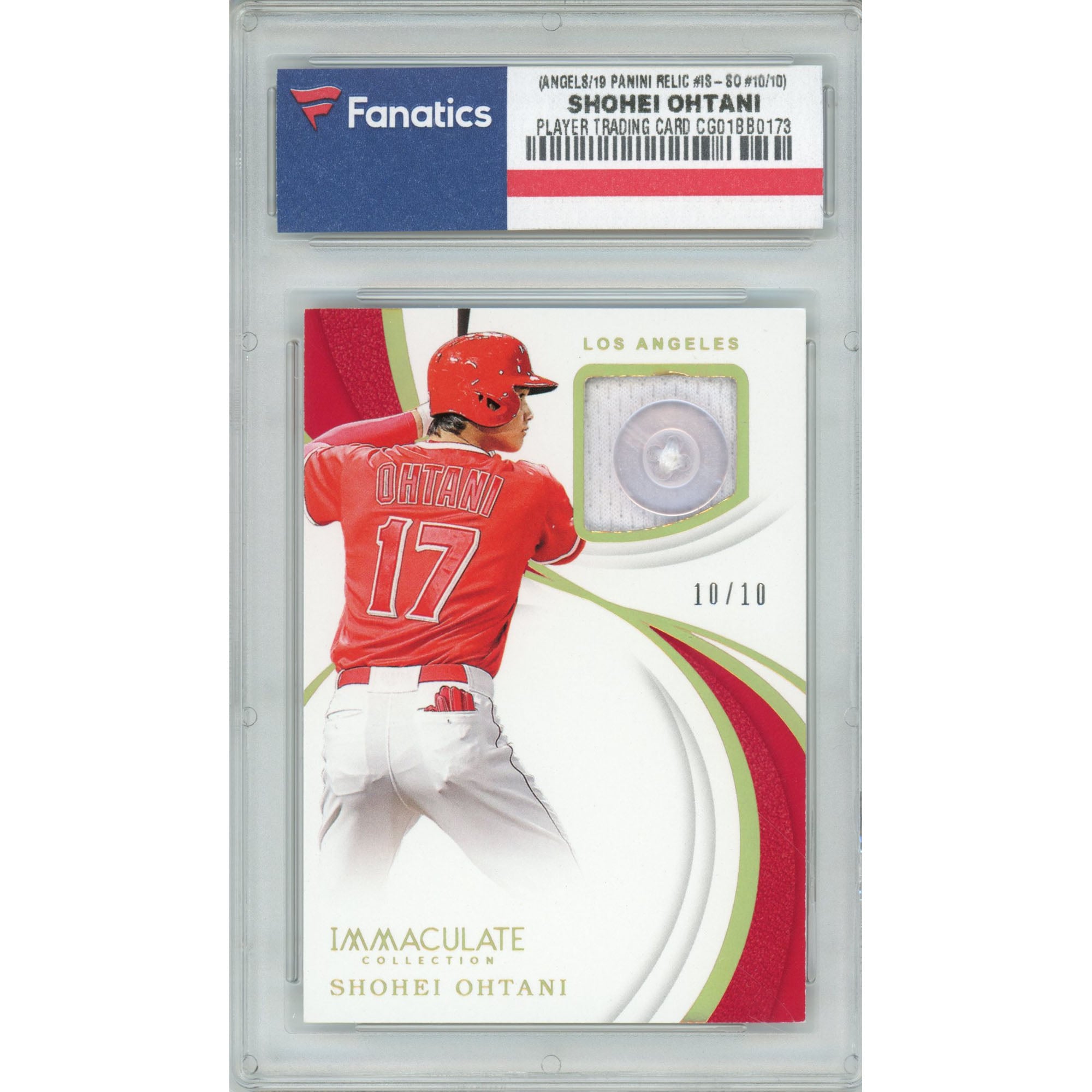 Los Angeles Angels Shohei Ohtani 2019 Panini Immaculate Button 
