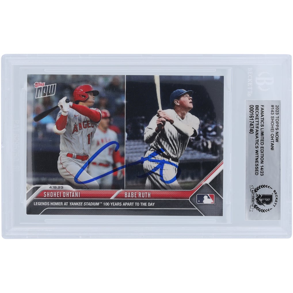 Shohei Ohtani Los Angeles Angels Autographed 2023 Topps Now Legends ...