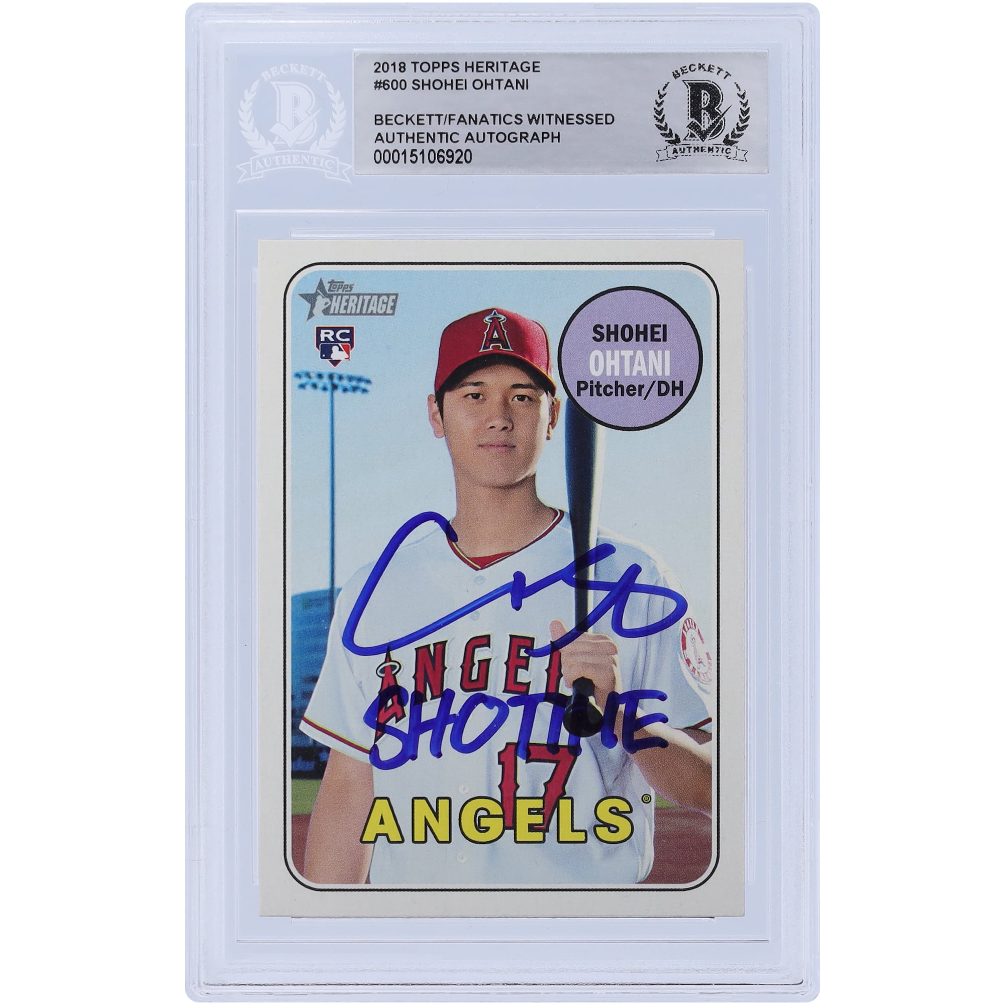 2018 Topps Heritage 大谷翔平 #600 RC PSA 10 GEM MINT 0 Topps