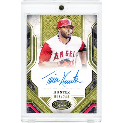 Torii Hunter Los Angeles Angels Autographed 2025 Topps Tier One Prime Performers #PPA-TH #64/249 Card