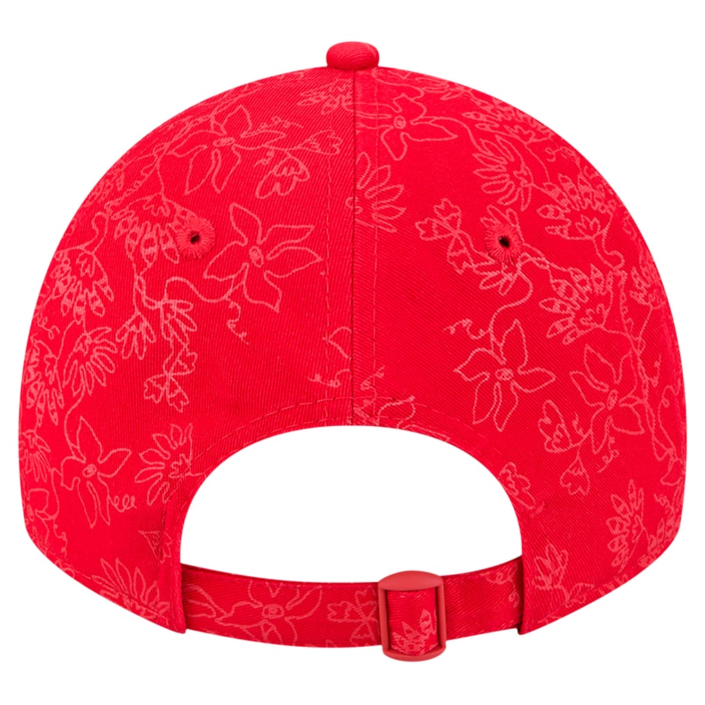 Women's Los Angeles Angels New Era Red Tonal Floral 9TWENTY Adjustable Hat