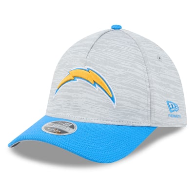 Los Angeles Chargers New Era  Tech 39THIRTY A-Frame Stretch Hat - Gray
