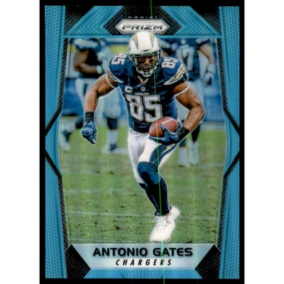 2017 Panini Prizm Prizms Light Blue #7 Antonio Gates