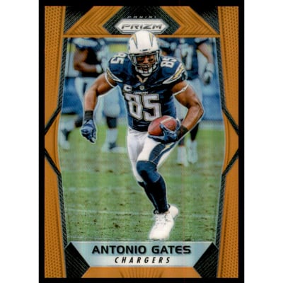 2017 Panini Prizm Prizms Orange #7 Antonio Gates